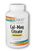 Cal Mag Citrate w/Vitamin D 1:1 - 180 - VegCap