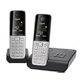 Gigaset C300A Duo Schnurlostelefon und zus�tzliches Mobilteil (4.32 cm (1.7 Zoll) Grafik-Display, Freisprecheinrichtung, Anrufbeantworter) schwarz