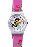 Disney Princess Watch Jasmine Aladdin watch w/ pink Jelly Band