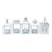 Set of 5 Outdoor Tea Light Lanterns White
