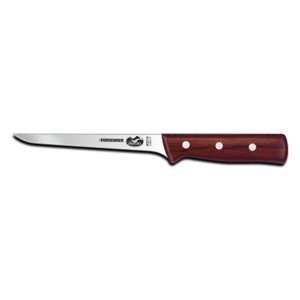 6 Narrow Flexible Boning Knife with Rosewood Handle (13-0030) Category: Boning Knives by Swiss Army Brands Inc