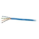 C2G / Cables to Go 27351 Cat5E UTP Solid PVC CMR-Rated Cable, Blue (500 Feet/152.4 Meters)