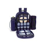Picnic at Ascot 022B-P Navy Ultimate Backpack 4-person