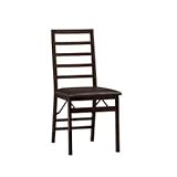 Linon Triena Ladder Back Folding Chair Set Of 2 Linon Triena Ladder Back Folding Chair Set Of 2