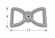 Cast Iron Bowtie Single Burner for Broilmaster Grills
