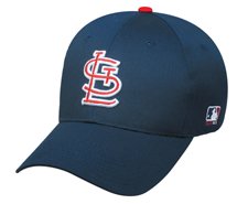 MLB ADULT St. Louis CARDINALS Road ALL Navy Blue Hat Cap Adjustable Velcro TWILL