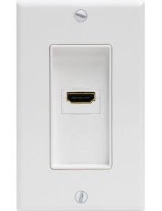 GE 40659 HDMI Wall Plate - White