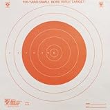 Hoppe's Red Flrscnt Small Bore Target 100 Yard Sheet Bright White Paper