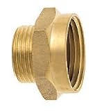 Wassertechnik 571831 Messing Gewindenippel IG 1,9 cm (0,75 Zoll) x AG 1,9 cm (0,75 Zoll) reduziert