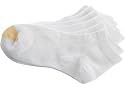 Gold Toe 6 Pk. Flat Quarter Socks WHITE 9.5-11