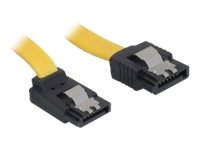 DELOCK Kabel SATA  30cm gelb ob/ge Metall Preisvergleich