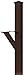 Salsbury Industries 4825BRZ In-Ground Mounted Post Modern Decorative Mailbox, Bronze