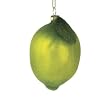 Sugared Fruit Decorative Green Lime Glass Christmas Ornament 4"