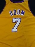 Odom, Lamar Autographed/Hand Signed Swingman Yellow Lakers Jersey