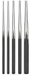 Westward 2AJL6 Drift Punch Set, 1/8 To 5/16 In, 5 Pc