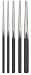 Westward 2AJL6 Drift Punch Set, 1/8 To 5/16 In, 5 Pc