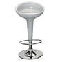 LumiSource Scooper Barstool, Silver