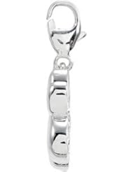 Sterling Silver-Charming Animals Paw Print Charm by US Gems