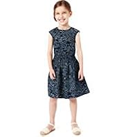 Autograph Pure Cotton Burnout Floral Dress
