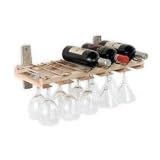 Wine and Stemware rack (Natural) (8"H x 21"W x 10"D)