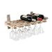 Wine and Stemware rack (Natural) (8"H x 21"W x 10"D)