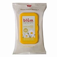 Blum Naturals Dry and Sensitive Skin Daily Cleansing Towelettes with Chamomile -- 30 Towelettes