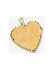 32mm 14k Fancy Heart Locket
