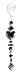 Sophisticated Clear Heart Shape Faceted Jewel Christmas Dangle Ornament 8"