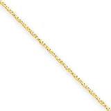14k .66mm Twisted Box Chain Necklace - 24 Inch