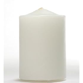 3 x 4" Pillar Candles (12 Pcs Bulk) Ivory
