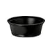 Dixie 1 1/2 oz Black Plastic Souffle Cup (P015BLK)