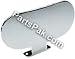 Chrome Adjustable Ski Mirror, Perma Plate