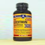 PharmaNatural Lecithin Soy 3600mg 60 Softgels Bottle (Twin Pack 120 softgels!)