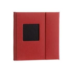 Flashpoint Overlapping CD Holder, Holds 2 CDs, with Cover Window, Color: Red.