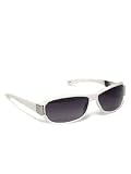 ALFANI Sunglasses Andi White Thick Frame - B001EYDSBY
