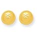14k Diamond-Cut Satin 11mm Half Ball Post Earrings title=