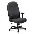 Exec. High-Back Chair,Adjust Arms,27"x27"x43-1/2"-47-1/2",GY