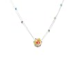 Glass Medallion Star Necklace - Mutlicolor, by Anat Eyal