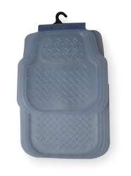 Westward 1EBB3 Floor Mat Set Of 4, Plastic, Clear