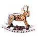 Cream Hand Made Victorian Rocking Horse - Personalization available