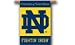 Notre Dame 28x40 Banner Vertical Flag