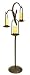 Andranik Collection Wrought Iron Onyx Triple Floor Lamp