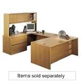10700 Series Single Pedestal Desk, 3/4 Left Pedestal, Henna Cherry, 66 x 30