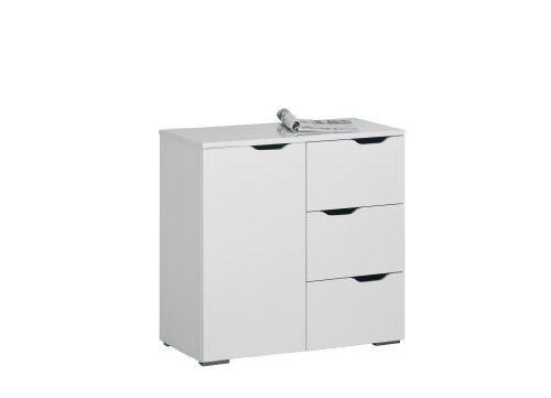 Maja 72705639 Kommode 801 x 777 x 400 mm Arktis - Hochglanz, icy-wei&szlig;