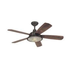 Hudson Valley 7599-OB Woodstock Old Bronze 52" Ceiling Fan with Light & Wall Control
