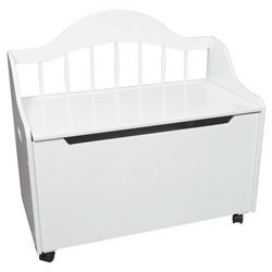 Gift Mark Decan Bench and Toy Chest - White by Gift Mark