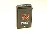 Gardeco Wentworth Alum Post Box Black