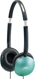 JVC HAS150G Folding Headphones with Ipod - Matching Colors (Green)