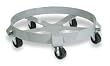 Industrial Grade 1XWA2 Welded Steel Dolly, 55 Gal, Cap 1400 Lb