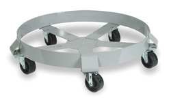 Industrial Grade 1XWA2 Welded Steel Dolly, 55 Gal, Cap 1400 Lb